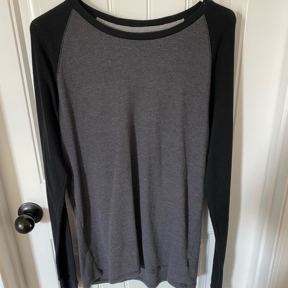 Men black and grey thermal